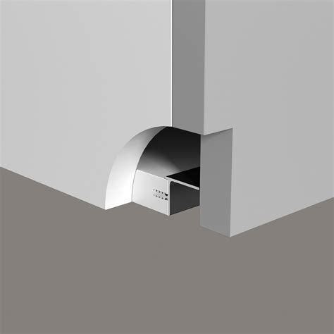 Профиль горизонтальный врезной в верхнюю базу LIMBO Хром Матовый, 6000 ...