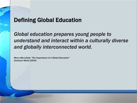 Ppt Globalizing The Elementary Curriculum Powerpoint Presentation