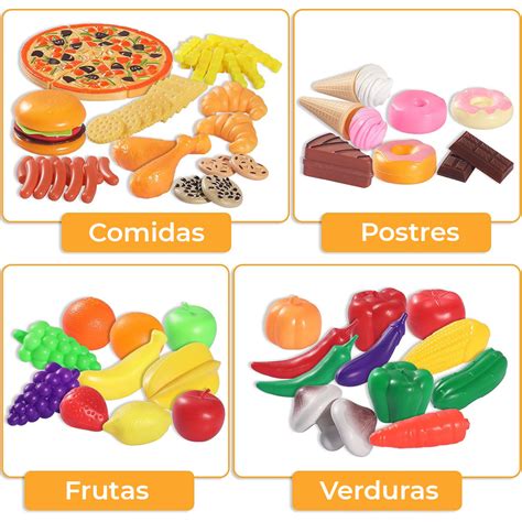 Set Alimentos Pc Comidas Juguete Frutas Verduras El Rey Del