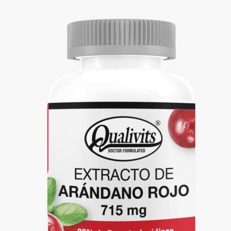 Qualivits Extracto De Ar Ndano Rojo Mg Capsulas Farmaglam