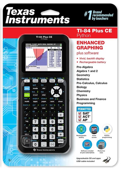 Ti-84 Plus CE Graphing Calculator, Black, 7.5 inch in Nepal at NPR 17280, Rating: 5