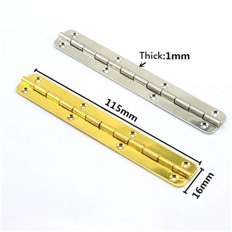 4pcs 115x16mm Display Box Rounded Angle Hinge Long Hinges Retro Jewelry