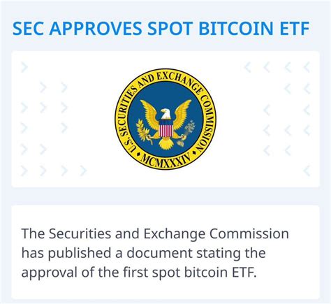 Btc Etf Approved By Sec So As Per The Official R