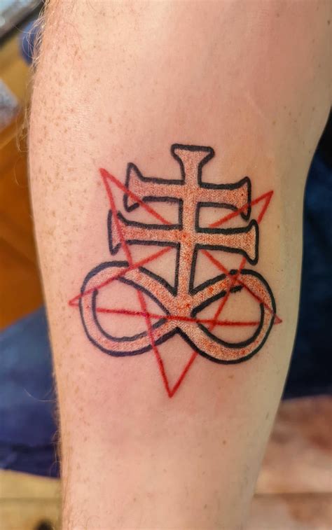 Leviathan Cross Inverted Pentagram Done By Ally Bull At Love Rock