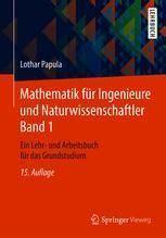 Mathematik F R Ingenieure Und Naturwissenschaftler Band Ein Lehr