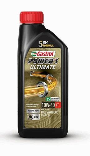 Castrol POWER1 ULTIMATE 10W 40 4T Full Synthetic Engine Oil For Bikes