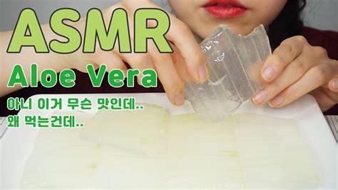 Asmr Aloe Vera Challenge 아무도 안 시킨 알로에베라 챌린지 리얼사운드 먹방 Eating Sounds No