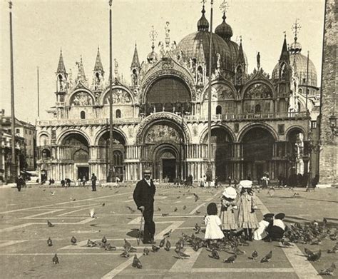 ITALIE Venise Place Saint Marc Famille Photo Stereo Vintage Amateur EBay