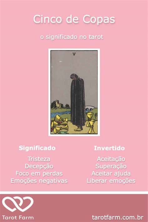 Cinco De Copas Significado No Tarot Amor Dinheiro Sa De E Mais