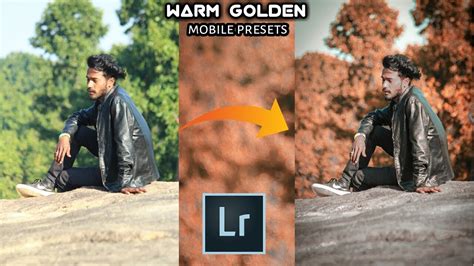 New Warm Golden Tone Lightroom Photo Editing Mobile Tutorial Preset