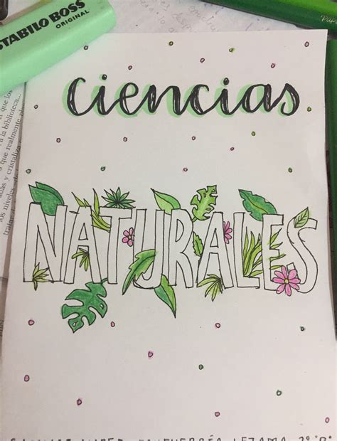 Ideas De Caratulas En Portada De Cuaderno De Ciencias Images