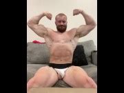 Requested Jockstrap Vid Thick Musclebear Shows Off Giant Hard Dick Hot Hairy Alpha Bodybuilder
