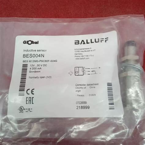 1pcs BALLUFF BES004N BES M12MG PSC80F S04G EBay