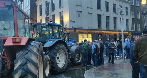 Farmers Slept In Tractors Overnight As Dublin City Protest Enters