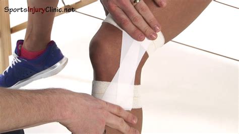 Lateral Knee Ligament Strapping Taping Youtube