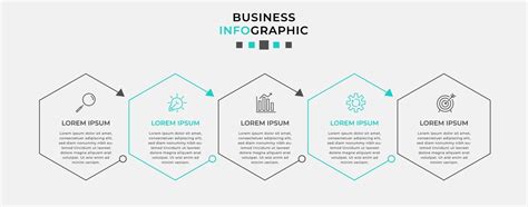 Plantilla De Negocio De Diseño Infográfico Con Iconos Y 5 Opciones O Pasos 3134420 Vector En