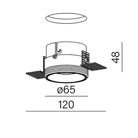 Putt Midi Led Trimless Wpuszczany Aqform Oprawa Wpuszczana Led