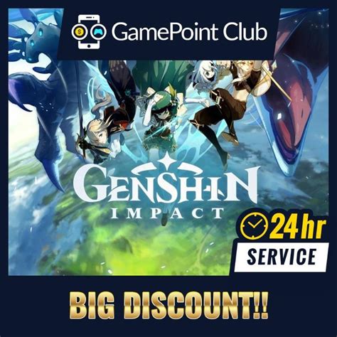 Genshin Impact Crystal Top Up Service Tickets Vouchers Store