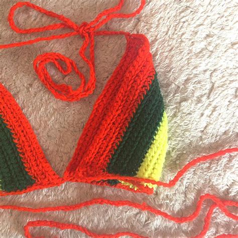 Crochet Bikini Top Depop