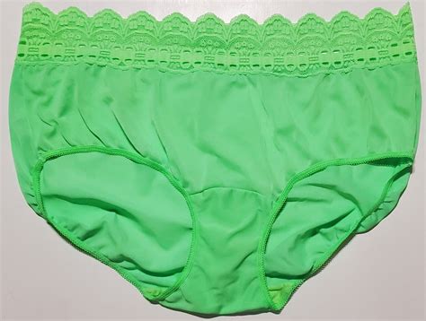Olga Secret Hug Bikini Sissy Panty Lace Xl Green Gem
