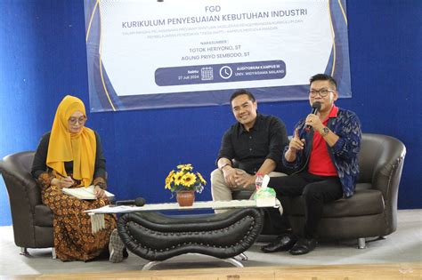 Focus Group Discussion Prodi Teknik Industri Uwg Dalam Kurikulum