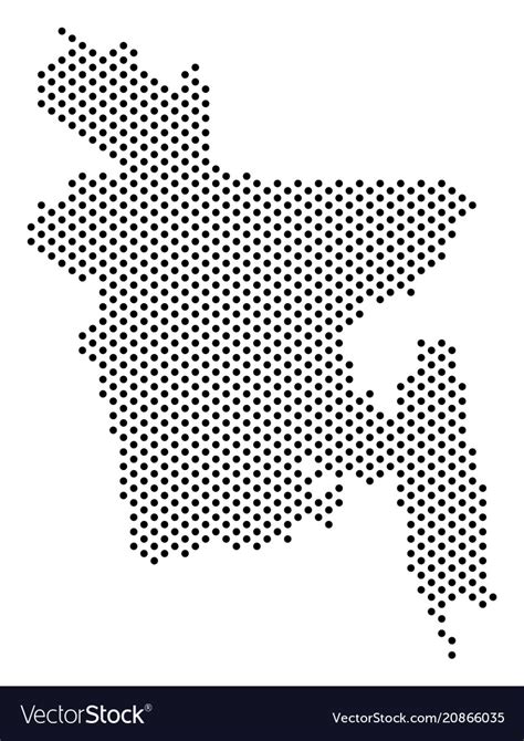 Dot Bangladesh Map Royalty Free Vector Image VectorStock