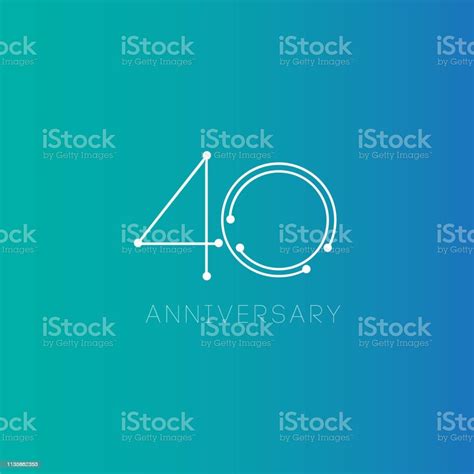 40周年紀念向量範本設計插圖向量圖形及更多事件圖片 事件 典禮 商務 Istock