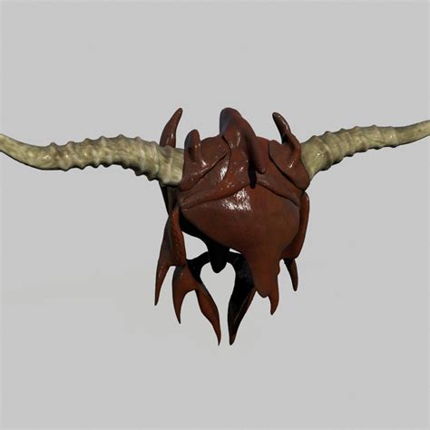 low poly barbarian helmet | CGTrader