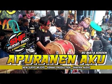 Tembang Jaranan Apuranen Aku Bu Maya Sinden New Suryo Wijoyo Live