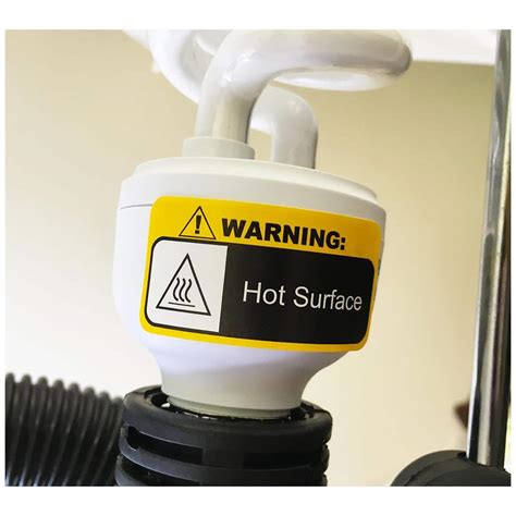 Hot Surface Warning Labels 1 X 2 Warehouse Safety InStockLabels