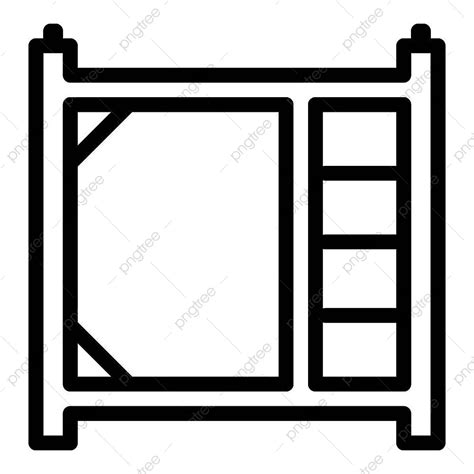 Vector De Contorno De Icono De Pieza De Andamio PNG Edificio Negocio