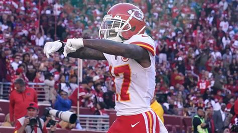 Hat-trick TD! Kansas City Chiefs wide receiver Mecole Hardman's nets ...