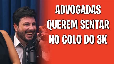 ADVOGADAS PEDEM PRA SENTAR NO COLO DO IGOR 3K DANILO GENTILI NO FLOW