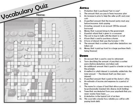 finance worksheets  students printable word searches