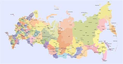 Detailed Map Of Russia 