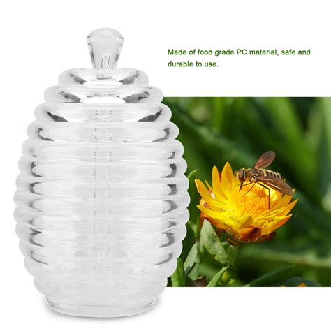 Ylshrf Honey Jar265ml Transparent Beehive Shaped Honey Jar With