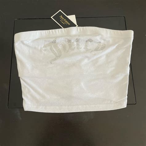 NWT Vintage Y2k Juicy Couture White Tube Top Size Depop