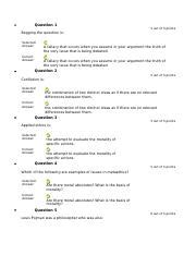 ETHC 101 Quiz 1 2018 Docx Question 1 5 Out Of 5 Points Begging The