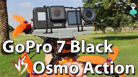 Dji Osmo Action Vs Gopro Hero 7 Black Side By Side Comparison Youtube