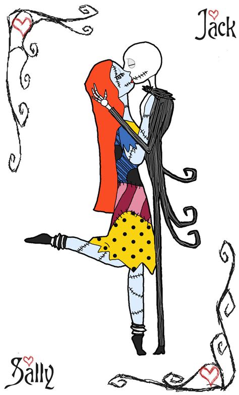 -:Jack and Sally kiss:- by littlenatnatz101 on DeviantArt