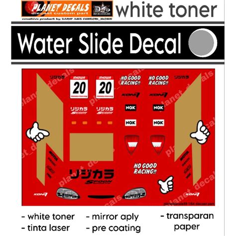 Hot Wheels Decal Honda Civic Ek No Good Racing White Toner Shopee Singapore