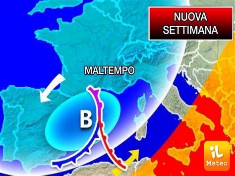 Meteo NUOVA SETTIMANA già da Lunedì un PEGGIORAMENTO poi Ancora