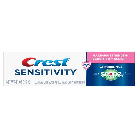 crest sensitivity maximum strength sensitivity relief whitening