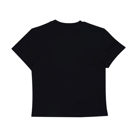 Black Logo Print Cotton T-Shirt - Les Petits