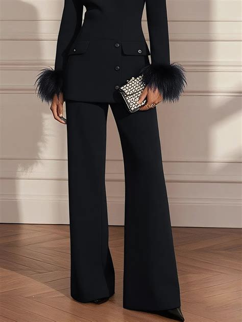black dressy pants women 14