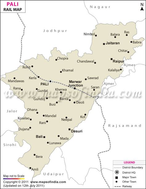 Pali Railway Map