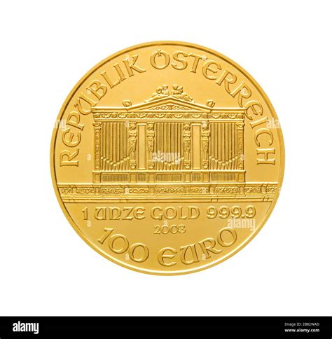 Austrian Gold Coin Vienna Philharmonic Austria Stock Photo Alamy
