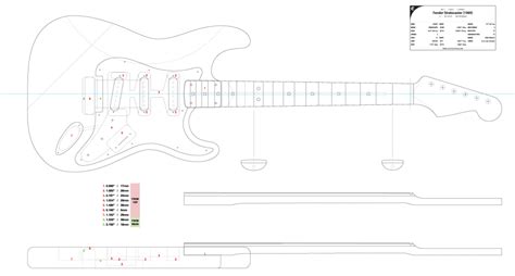 Guitar Dxf Fender Stratocaster ’69 Electric Herald