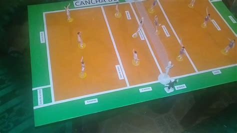 Maqueta De Cancha De Voleibol Youtube