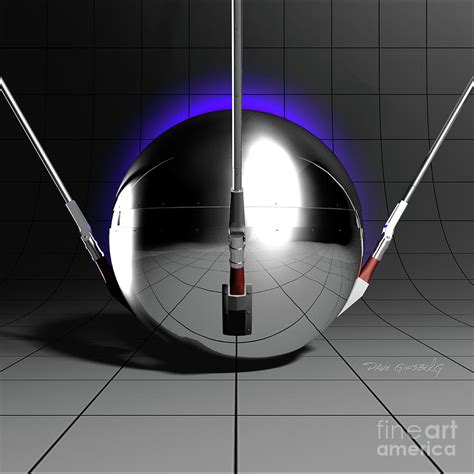 Sputnik Digital Art By Dave Ginsberg Pixels